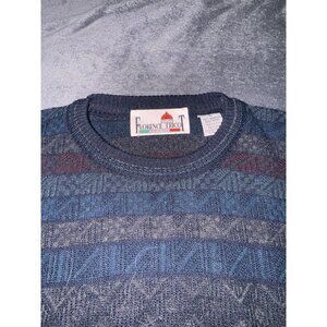 Vintage 90s Florence Tricot L Coogi Style Y2K Sweater Biggie Grandpa